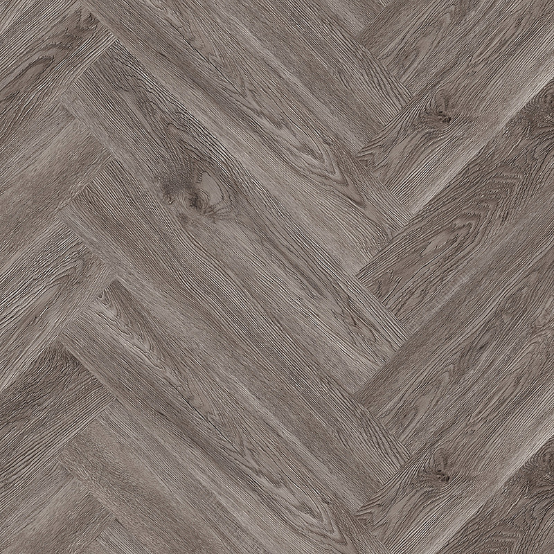 Kraus Rigid Core Luxury Vinyl Tiles Langley Grey Herringbone 2.34m2