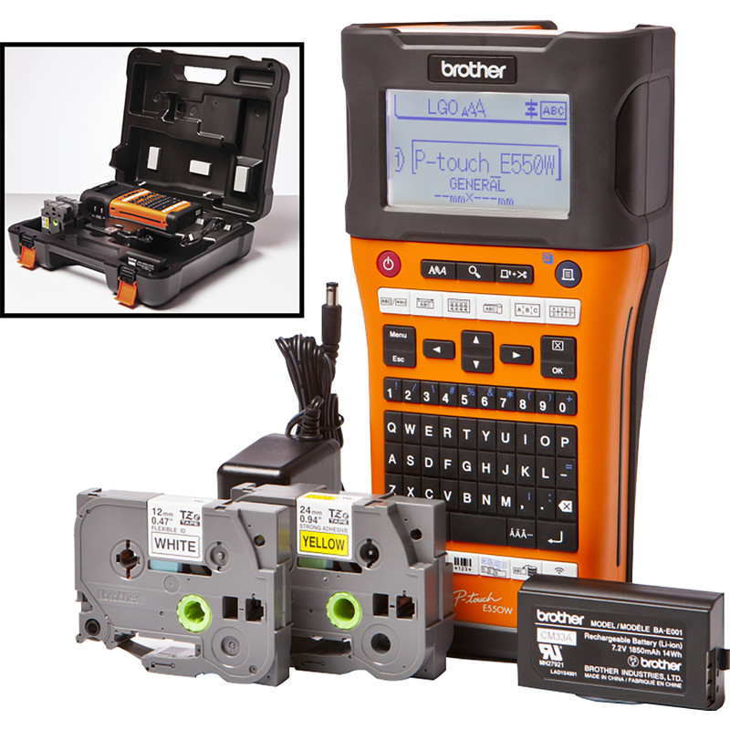 Brother PTE550WVP Handheld Label Printer With Wi-Fi