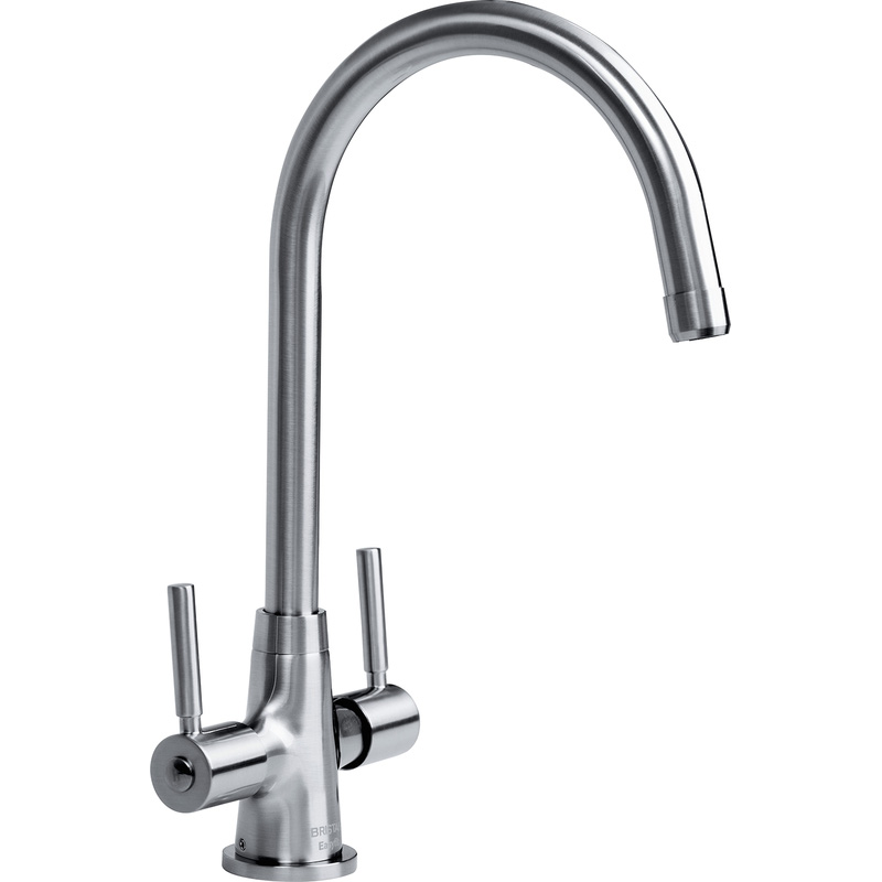 Bristan Monza Mono Mixer Kitchen Tap Brushed Nickel