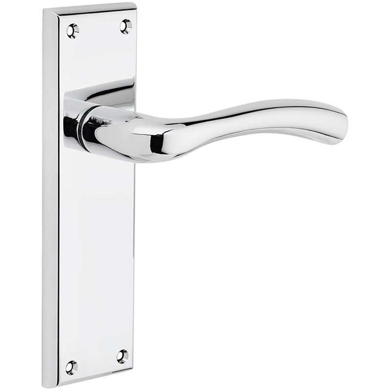 Minerva Door Handles Latch Polished
