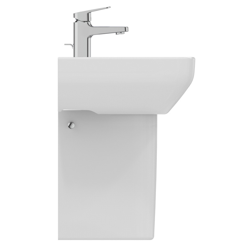 Ideal Standard i.life Cloakroom Basin and Semi-Pedestal 40cm 1 Tap Hole
