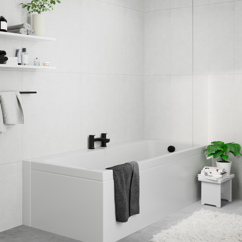 Hansgrohe Vernis Shape Taps Matt Black Bath Filler