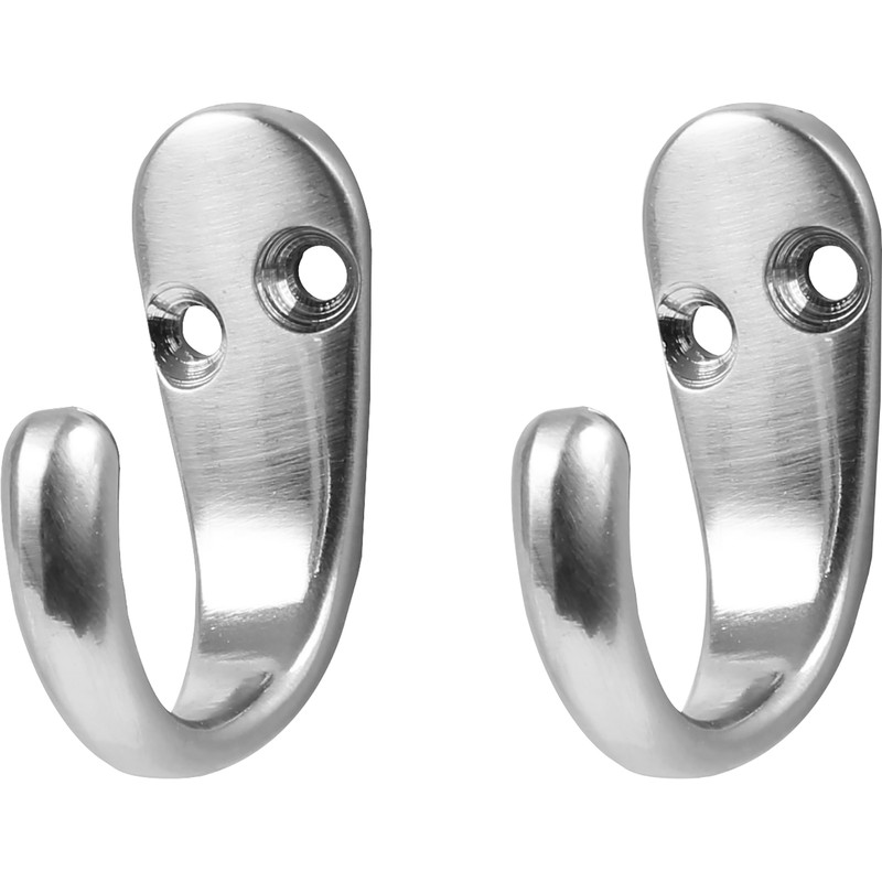 Robe Hook Single Satin Nickel