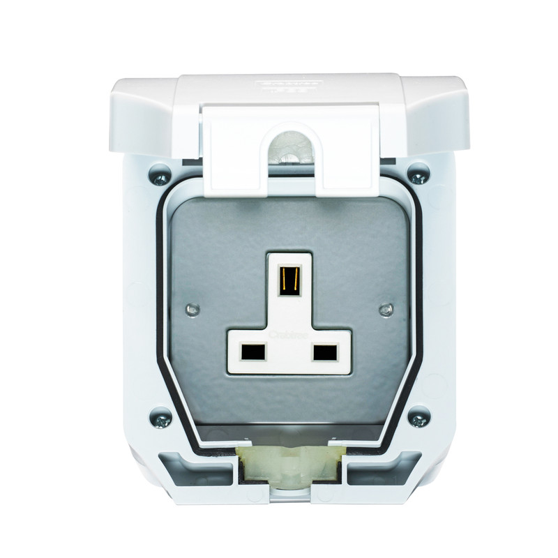 Crabtree IP56 13A Unswitched Socket 1 Gang