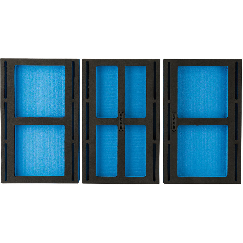 Draper 1/4 Drawer EVA Insert Infill Tray 3 Piece