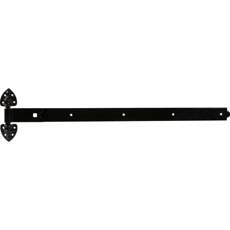GateMate Premium Black Heavy Reversible Hinges 900mm Black on Galvanised