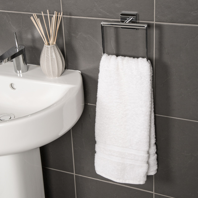 Croydex Chester Flexi-Fix Toilet Roll Holder Polished Chrome