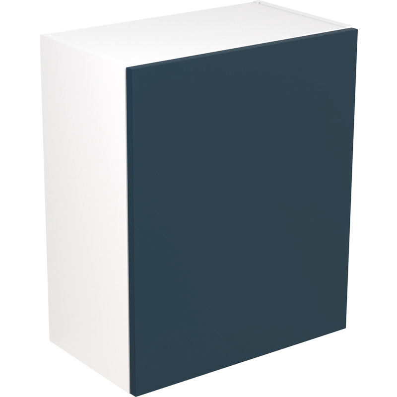 Kitchen Kit Flatpack Slab Kitchen Cabinet Wall Unit Ultra Matt Indigo Blue 600mm