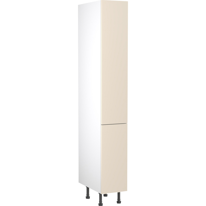 Kitchen Kit Flatpack Slab Kitchen Cabinet Tall Larder Unit Ultra Matt Cashmere 300mm