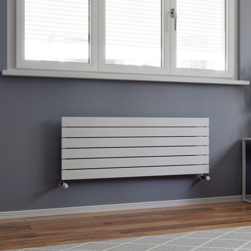 Ximax Oxford Single Horizontal Designer Radiator 445 x 1200mm 2010Btu White