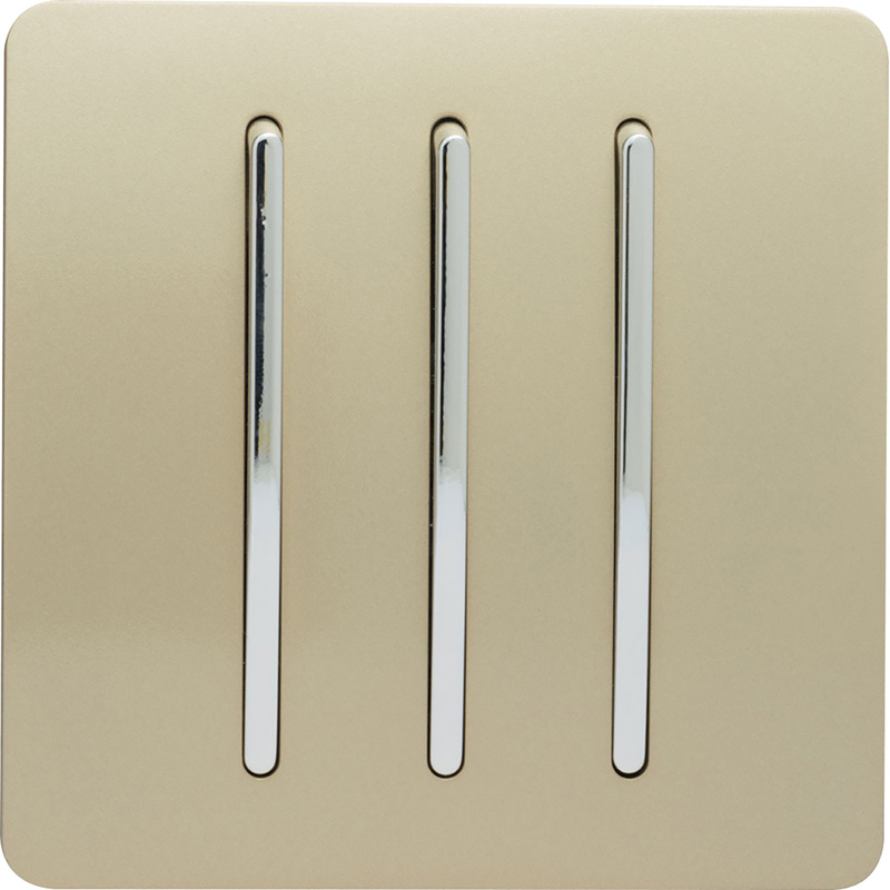 Trendiswitch Gold 3 Gang 2 Way 10 Amp Switch 3 Gang 2 Way