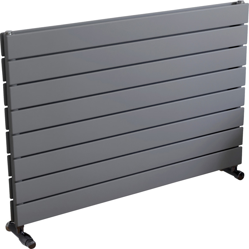 Ximax Oxford Duo Horizontal Designer Radiator 595 x 900mm 2962Btu Silver