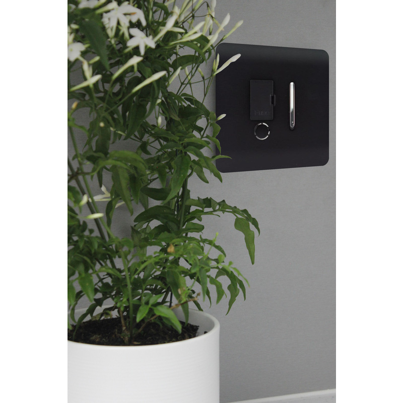 Trendiswitch Matt Black 13 Amp Switched Fused Spur 1 Gang