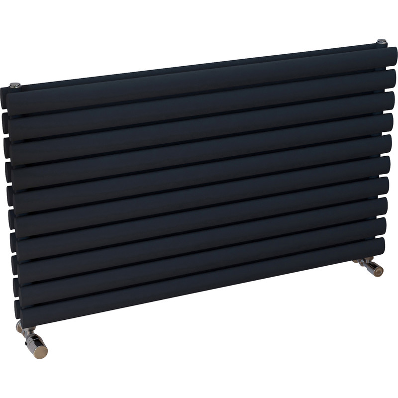 Ximax Bristol Double Horizontal Designer Radiator 584 x 1000mm 3259Btu Anthracite