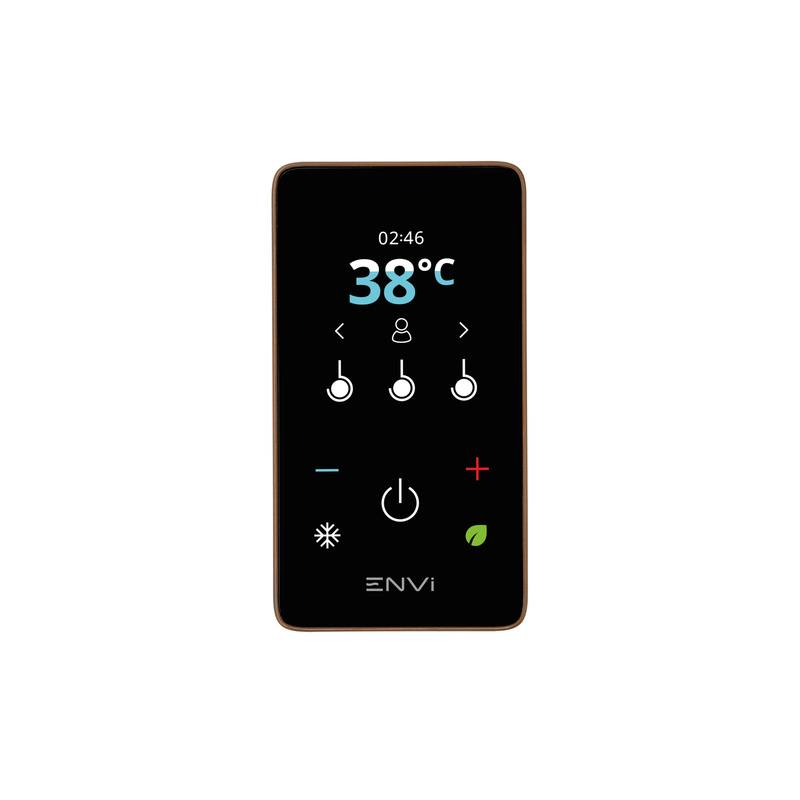 Triton ENVi Electric Shower with Ceiling Fed Fixed Head Copper 9.0kW