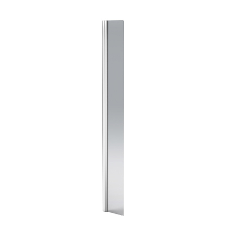 Aqualux Splash Guard Silver Frame 200x1400mm