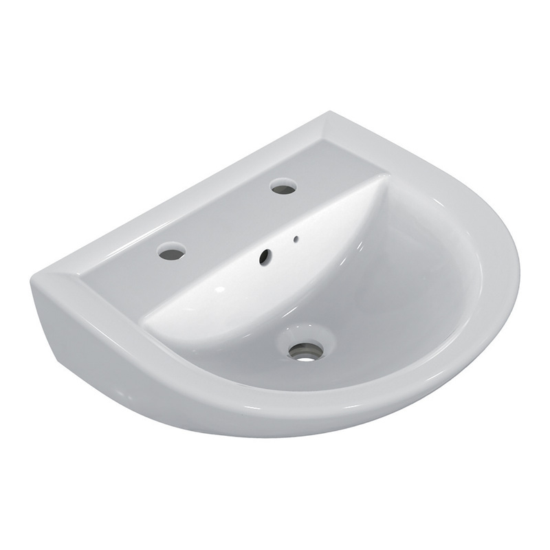 Armitage Shanks Sandringham 21 Basin and Pedestal 55cm 2 Tap Hole