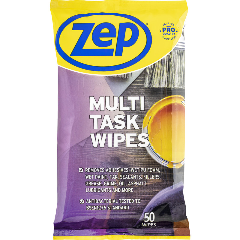 Zep Commercial Multi Task Wipes 50 Wipes