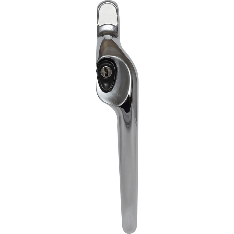 ERA PVCu Maxim Locking Offset Window Handle Right Hand Polished Chrome