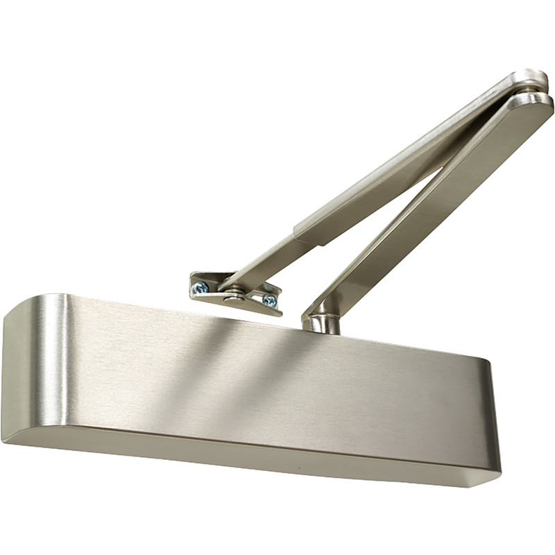 Rutland TS.5204 Door Closer Satin Nickel Size 2-4, With Cover