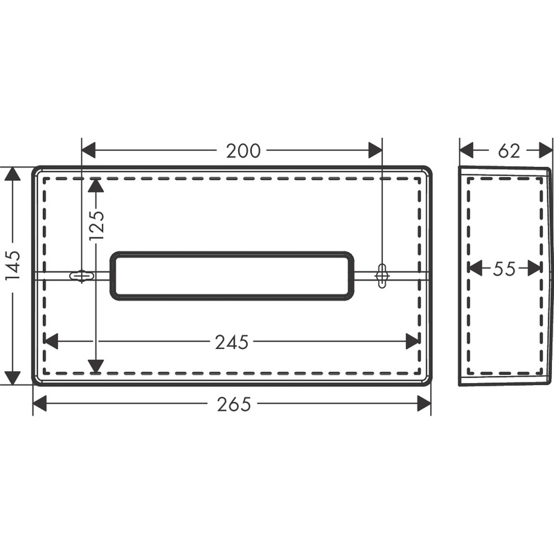 Hansgrohe AddStoris Tissue Box Chrome