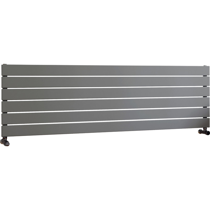 Ximax Oxford Single Horizontal Designer Radiator 445 x 1500mm 2515Btu Silver