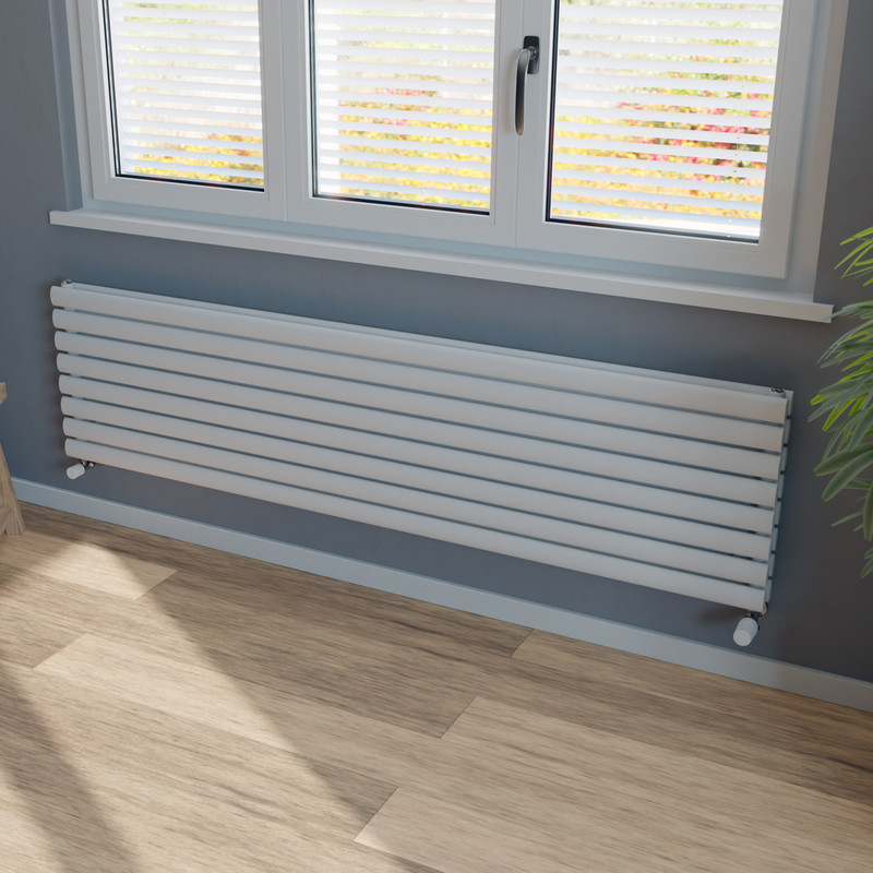 Ximax Bristol Double Horizontal Designer Radiator 468 x 1800mm 5147Btu White