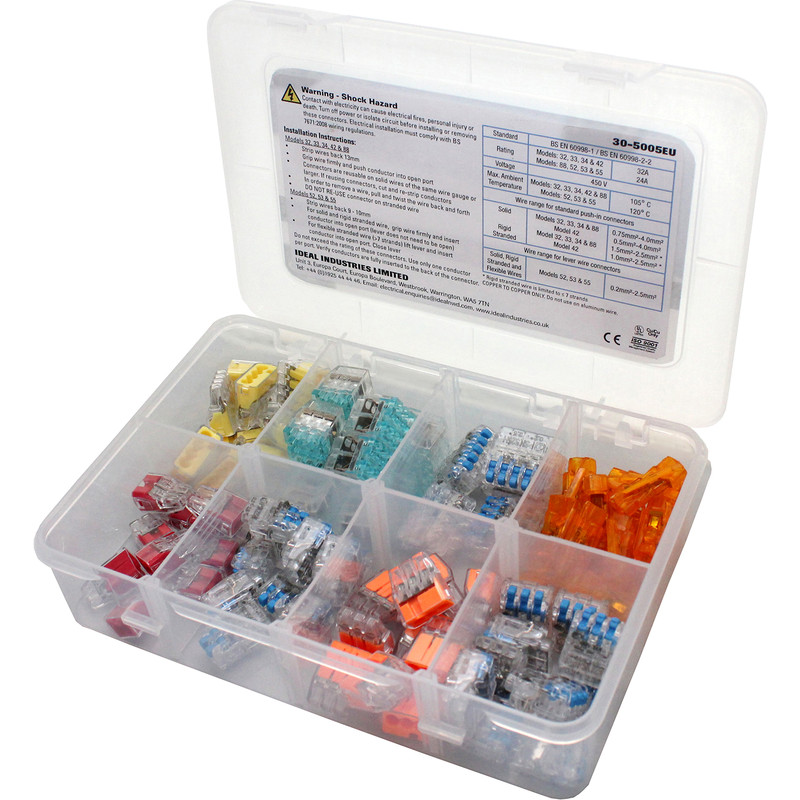 Ideal Industries Push-In & Lever Wire Connector Kit