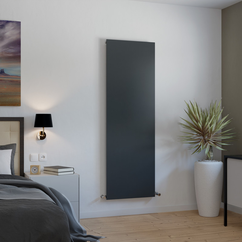 Ximax Oxford Plan Vertical Designer Radiator 1800 x 595mm 3048Btu Anthracite