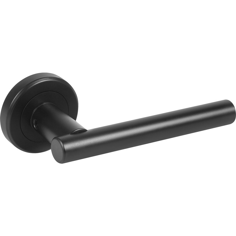 Serozzetta Philadelphia Lever On Rose Door Handles Matt Black