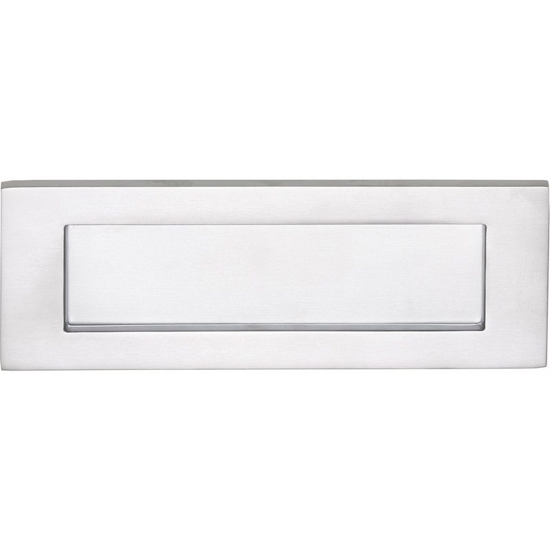 Victorian Letter Plate 305 x 103mm Satin Chrome