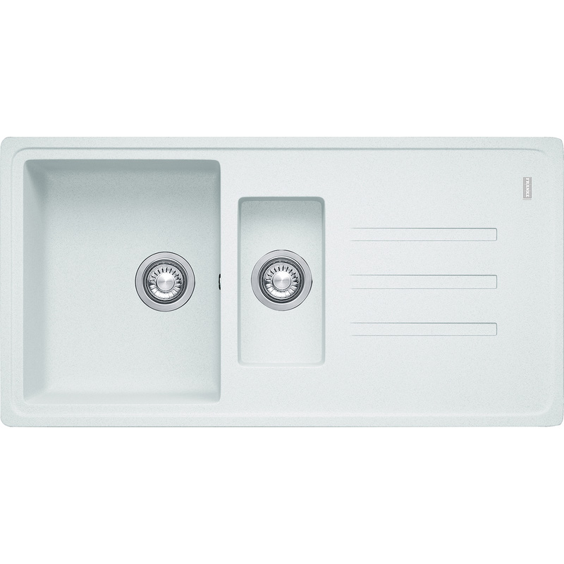 Franke Malta Kitchen Sink & Drainer Polar White 1.5 Bowl