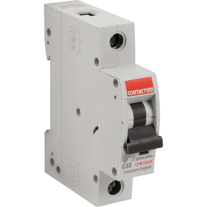 Contactum Single Pole C Curve MCB 32A 10kA SP