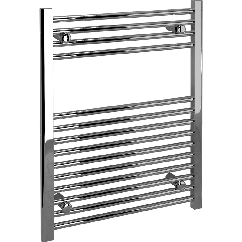 Kudox Chrome Flat Ladder Towel Radiator 750 x 600mm 908Btu