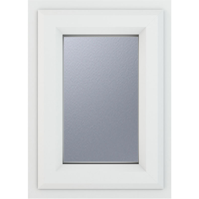Crystal Casement uPVC Window Top Opening 820mm x 820mm Obscure Triple Glazed White
