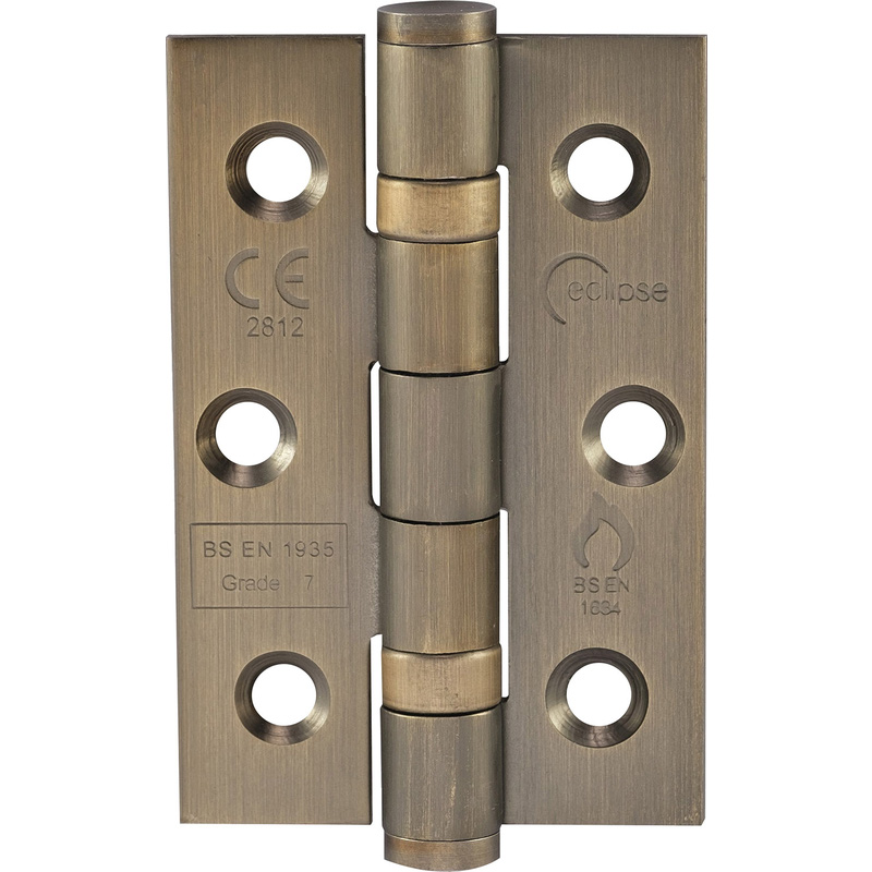 Grade 7 Ball Bearing Hinge Antique Brass