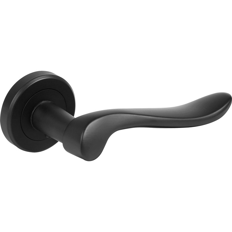 Serozzetta Verdun Lever On Rose Door Handles Matt Black