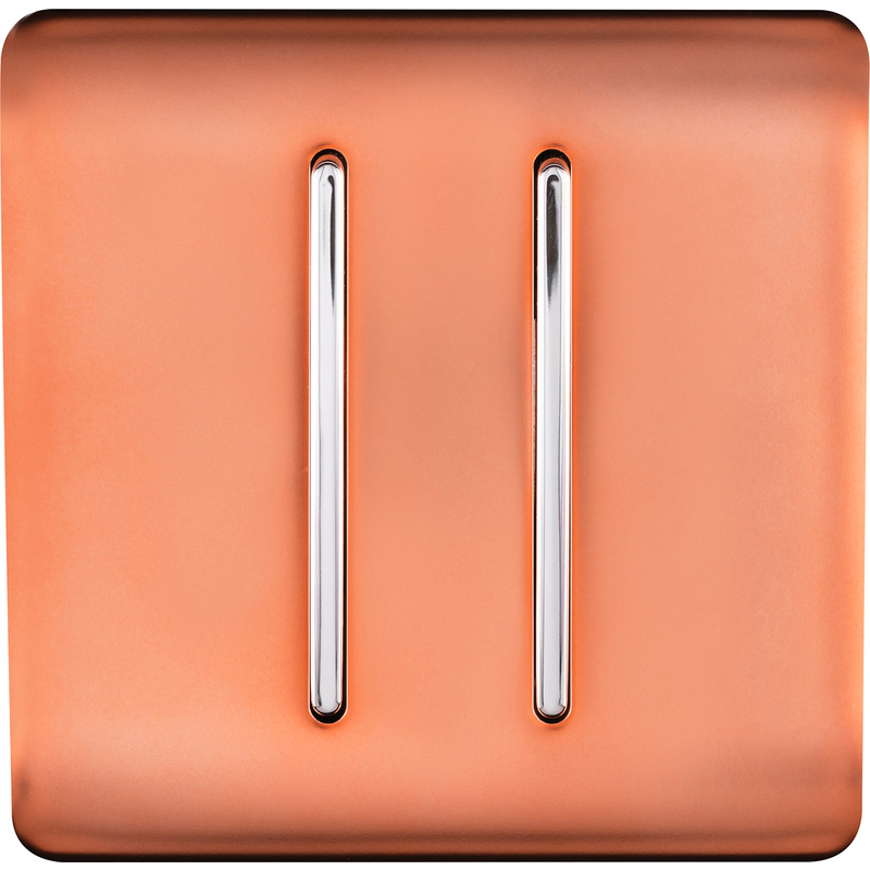 Trendiswitch Copper 2 Gang 2 Way 10 Amp Switch 2 Gang 2 Way
