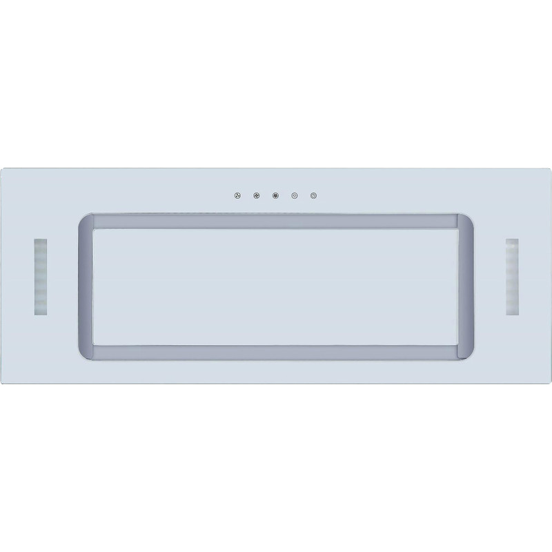 Cata White Glass Canopy Extractor Hood 75cm