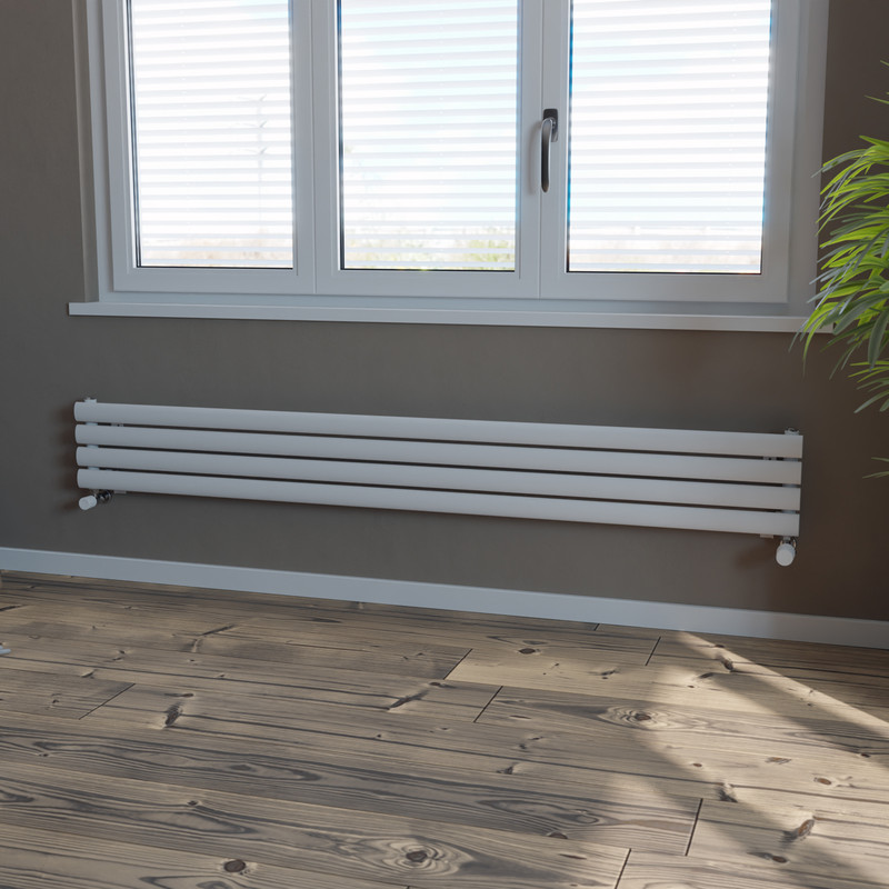 Ximax Bristol Single Horizontal Designer Radiator 236 x 1800mm 1652Btu White