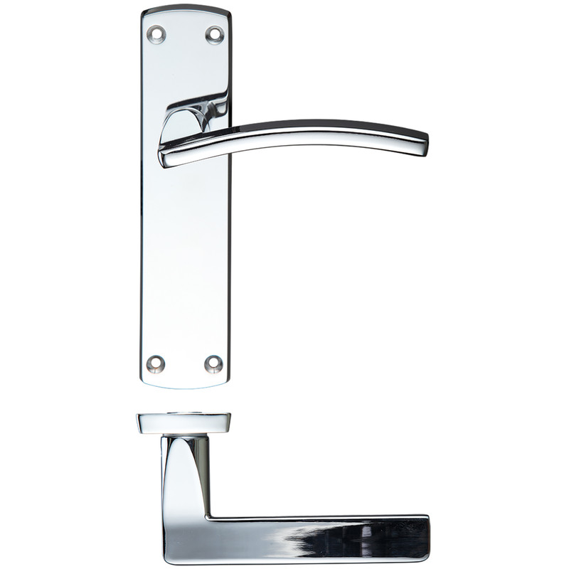 Stanza Toledo Door Handles Polished Latch