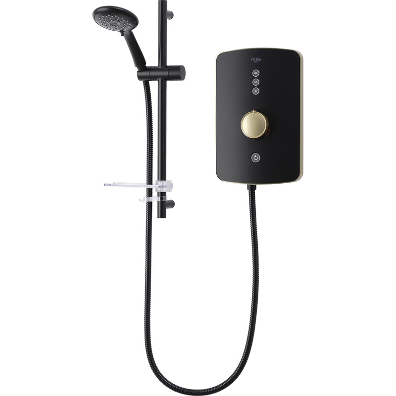 Triton Amala Electric Shower Brushed Brass 9.5kW