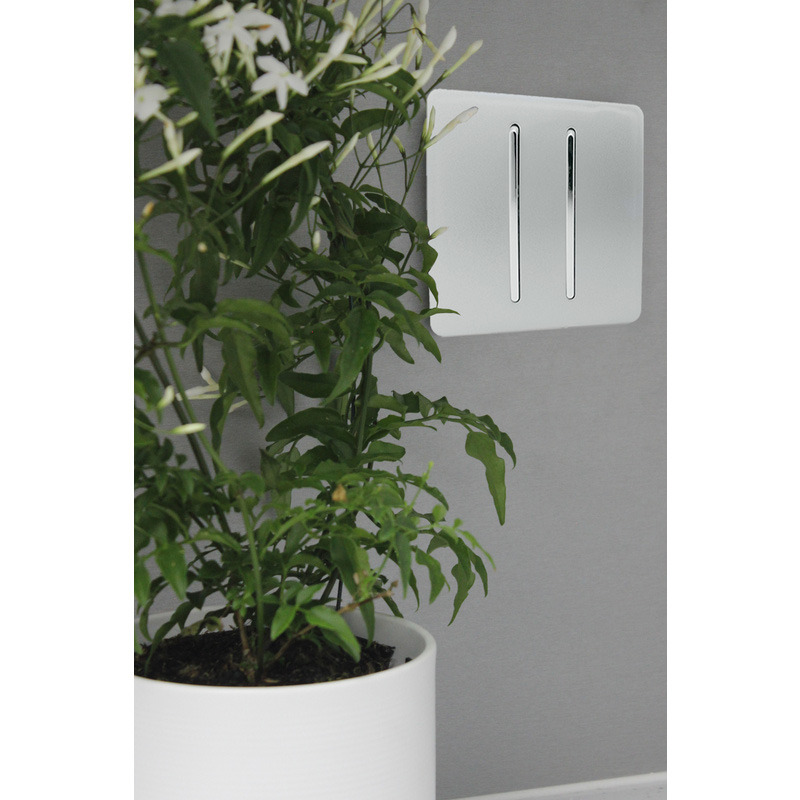 Trendiswitch Silver 2 Gang 2 Way 10 Amp Switch 2 Gang 2 Way