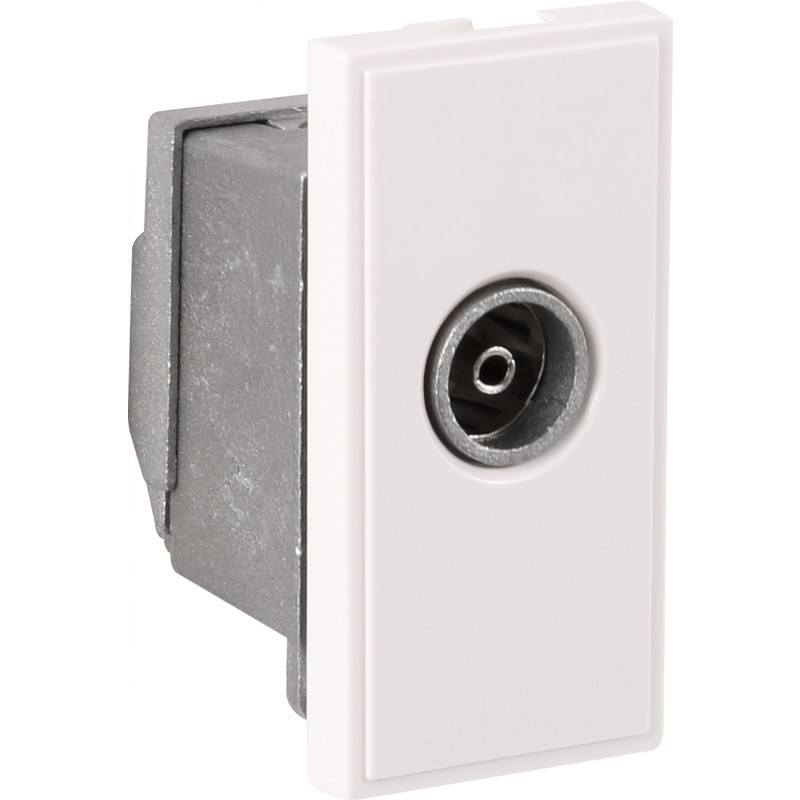 Euro Module TV/SAT Outlet TV Outlet White