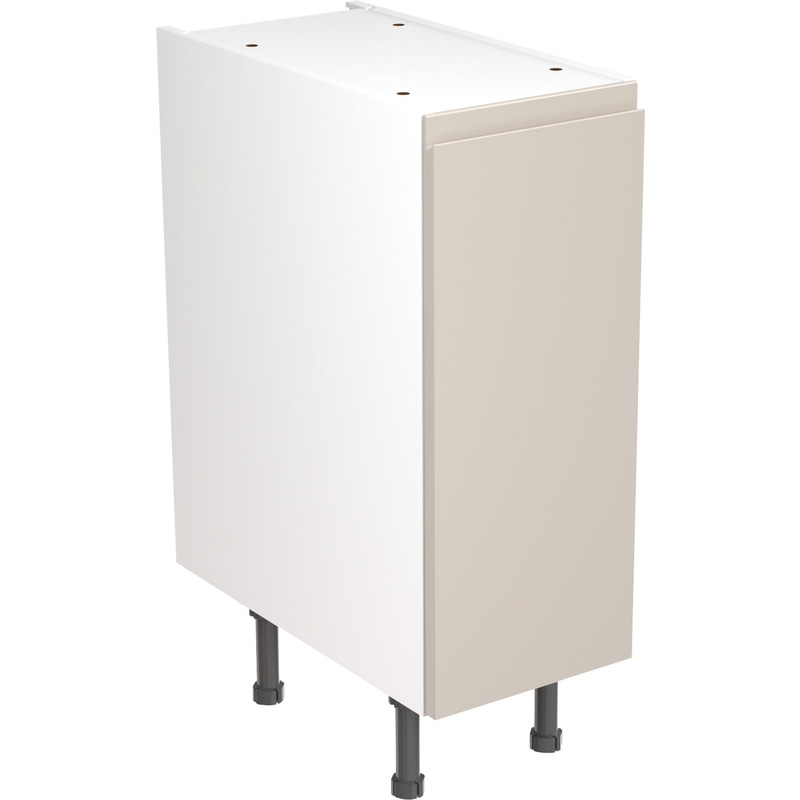 Kitchen Kit Ready Made J-Pull Kitchen Cabinet Base Unit Ultra Matt Light Grey 300mm