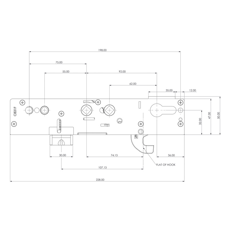 Yale Doormaster Gearbox Lockmaster Dead 35 Hook Follower