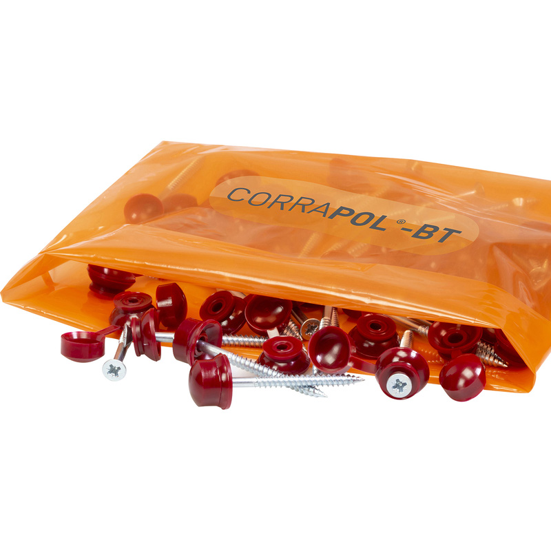 Corrapol-BT Screw Cap Fixings Red