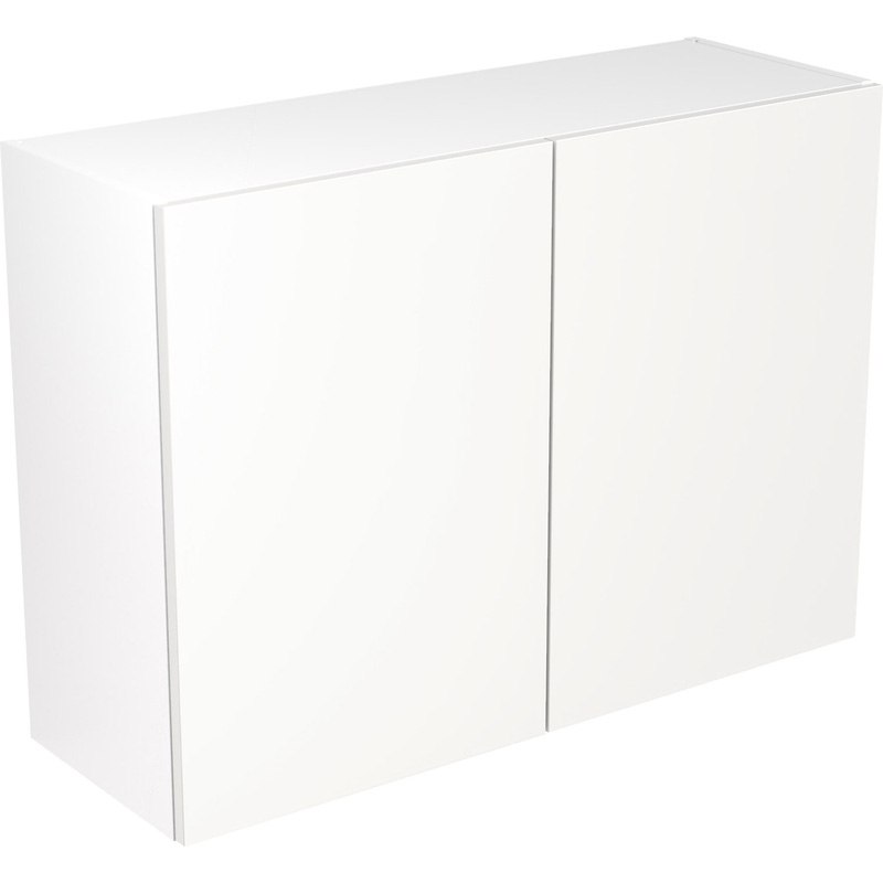 Kitchen Kit Ready Made Slab Kitchen Cabinet Wall Unit Super Gloss White 1000mm