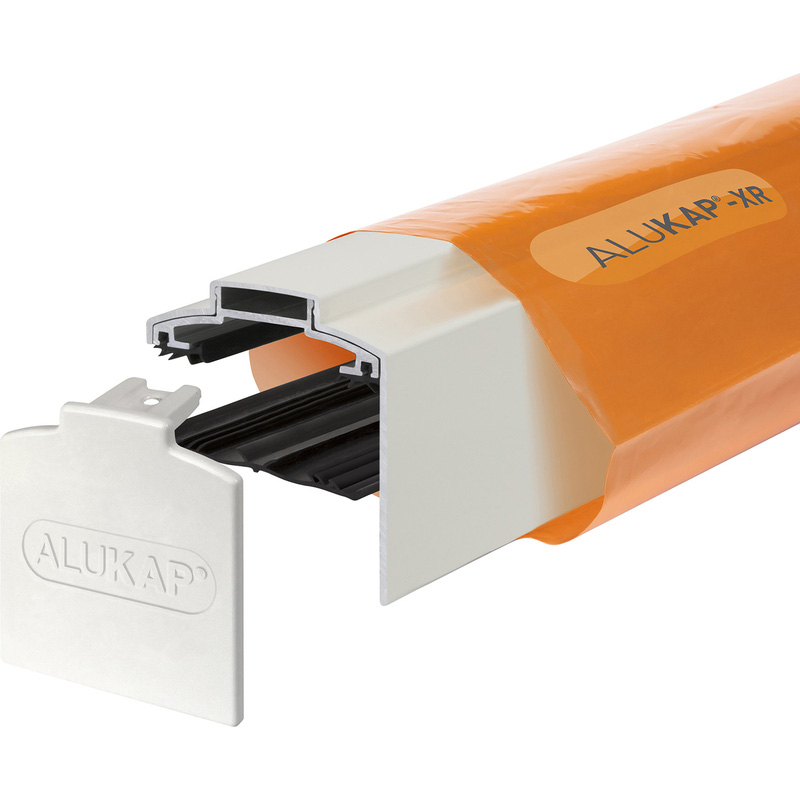 Alukap-XR 60mm Gable Bar 2.4m Alu E/Cap 55mm RG White