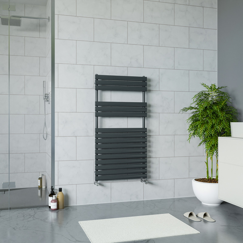 Ximax Bristol Single Panel Towel Radiator 1164 x 600mm 2273Btu Anthracite